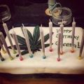 Vote - Geburtstagskuchen, Joints, Kerzen, Cannabis, Fun - Platz Nummer 14